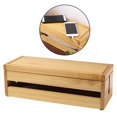 thumbnail image 4 of 2x Wood Cable Management Box Wire Hide Cover For Desk TV Large Socket Room, 4 of 10