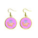 thumbnail image 1 of Control de la flor de primavera Ear Dangle Golden Drop Earring Jewelry Mujer Unbranded M, 1 of 3