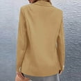 thumbnail image 5 of HaiMao Blazers for Women Business Casual Long Sleeve Open Front Blazer Jacket Solid Fashion Suite Jacket with Pockets Khaki 12(XXL), 5 of 5