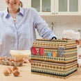 thumbnail image 5 of ZIATUBLES Stand Mixer Dust Cover Multi-Functional Kitchen Mixer Cover with Top Handle and Front Pockets for Extra Accessories Tribal Patchwork Khaki Pattern Waterproof Kitchen Mixer Accessories, 5 of 7