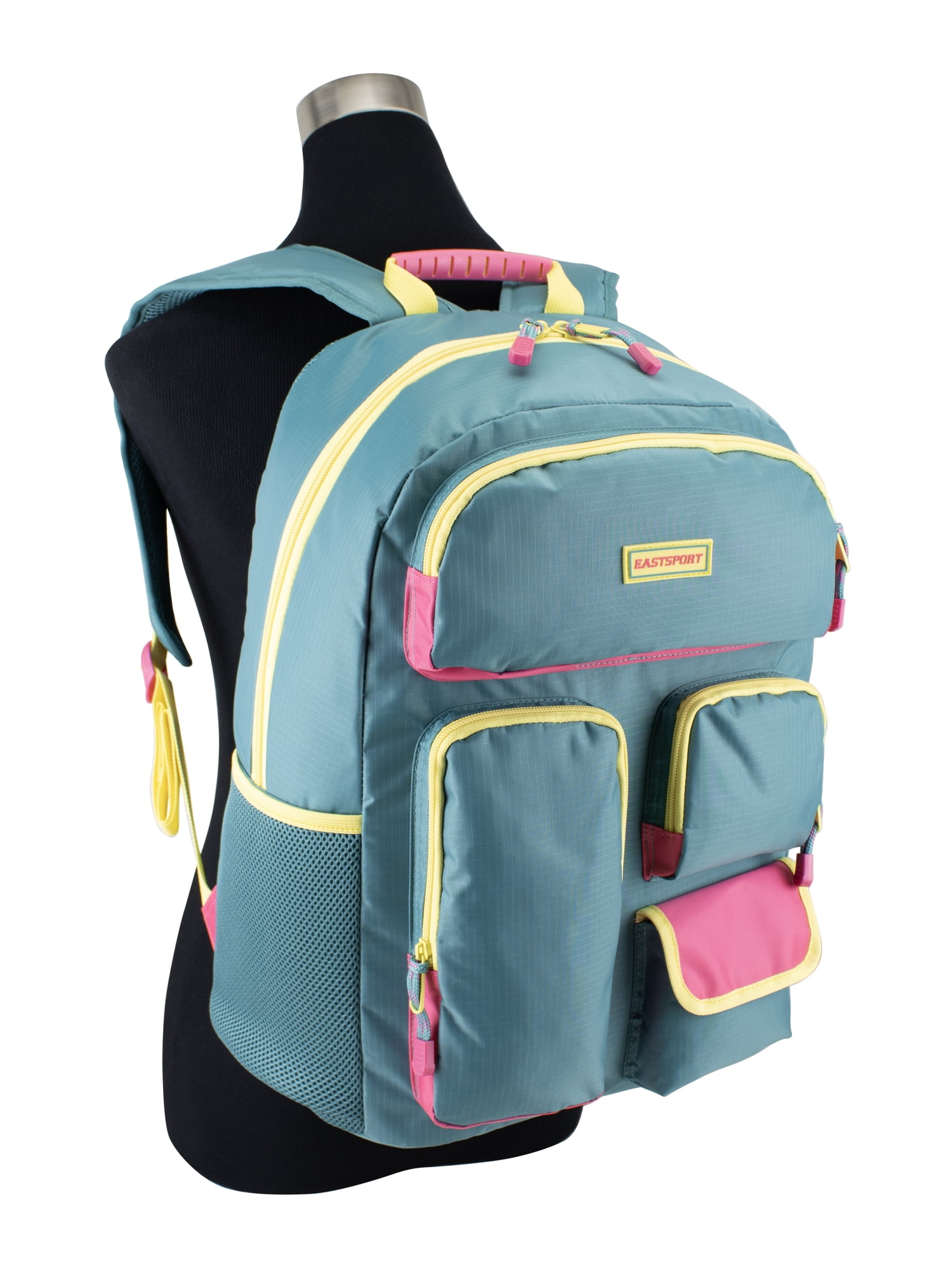 Eastsport Unisex 18.5" Crossroads Cargo Backpack, Soft Teal