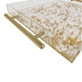 thumbnail image 4 of Packed Party On Display Gold Flake Vanity Tray Makeup Organizer,  12.5"W x 9.5"D x 1.25"H, 4 of 5
