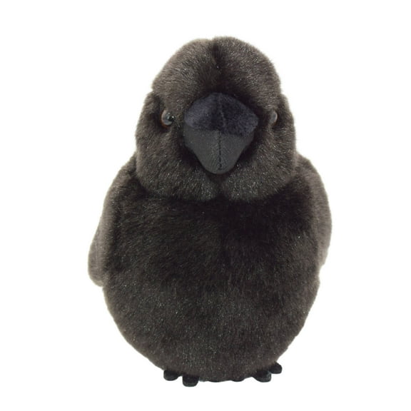 Realistic Chubby Crow Bird Stuffed Animal Plush Toy, Lifelike Crow Animal Plushies, Simulation Animals Doll