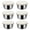 White, variant on OIUR 6Pcs Sauce Cups with Easy Open Colorful Lids Leak-Proof 40ml Salad Dressing Containers Stainless Steel Snack Cups