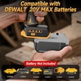 thumbnail image 5 of Cordless Leaf Blower Compatible with Dewalt 20V Max Battery, Cordless Dust Blower, Electric Turbo Jet Blower Handheld Battery Powered with Brushless Motor for Patio Garden Lawn (No Battery), 5 of 8
