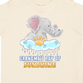 thumbnail image 4 of Inktastic Grandma's Ray of Sunshine Cute Elephants Rainclouds and Sun Boys or Girls Toddler T-Shirt, 4 of 5