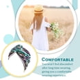 thumbnail image 4 of Minnieouse Turbante Nudo Estilo bohemio Protección solar Cómodo Estampado Cabello ancho Peinado Moda Pérdida Gorros Ojo verde Type3 NO3 Minnieouse AP011267-34B, 4 of 6