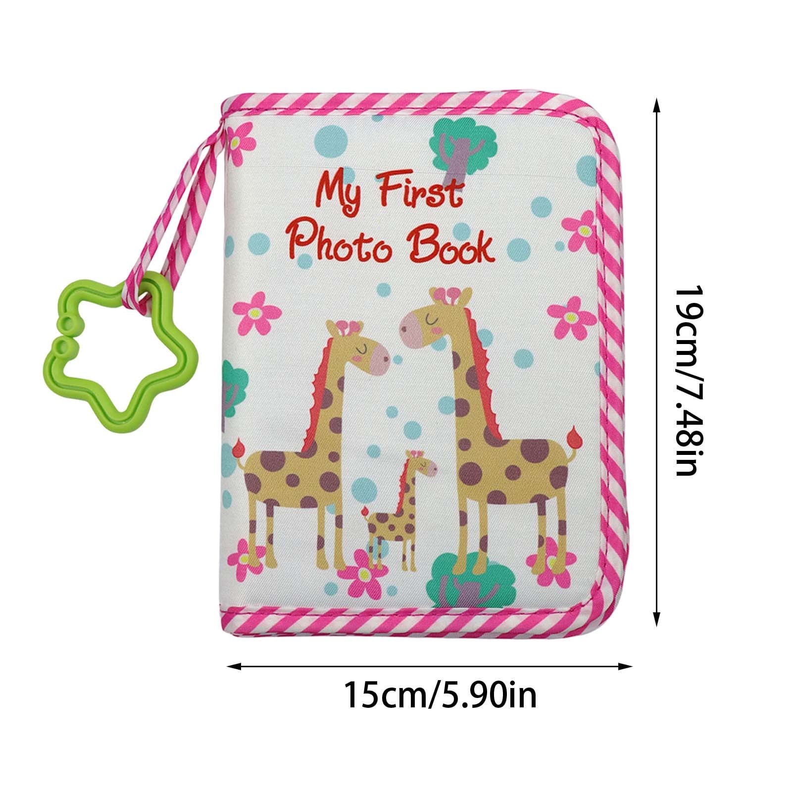 A Baby First Year Cloth Photo Album Book For Newborn Giraffe Family Memory Babies First Photo Album As A Keepsake
