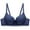 A_ Dark Blue, variant on SMihono Women Everyday Sports Bra Comfort Push-Up Full Coverage Bras Breathable Underwire Medium Support Anti-Saggy Lingerie Beige L
