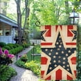 thumbnail image 4 of PHYHOO  Patriotic Garden Flag Double Sided Outside, Welcome Stars and Stripes Rustic Yard Outdoor Decoration White, 4 of 6