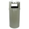 Ash/trash Classic Container W/o Doors, Round, 25gal, Beige