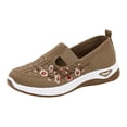 thumbnail image 6 of Orthopedic Walking Shoes for Women 2026 Breathable Soft Non Slip Sneaker Lightweight Arch Support Wide Athletic Slip on Shoes Coffee Size 9, 6 of 6