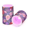 thumbnail image 7 of Yayeee Flameless Candles with Remote Flickering Battery Operated Multi Color Changing, Beautiful Floral Pattern, 7 of 7