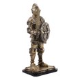 thumbnail image 5 of FRCOLOR Golden Resin Knights Statue for Home Office Decor Medieval Figurine Standing Knight 7 Inches Tall, 5 of 8