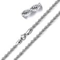 thumbnail image 5 of Cheers.US Unisex Casual Necklace Stainless Steel Men Women Necklace Electroplating Fine Workmanship Neck Twist Rope Chain, 5 of 5