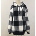 thumbnail image 5 of Women's Sherpa Pullover Sweatshirt Faux Fleece Quarter Zip Hoodie Double Fuzzy Hoodies with Pockets, 5 of 7