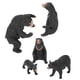 thumbnail image 3 of Juguetes con figuras de osos, 5 piezas Figura de oso negro Figura de oso negro Figuras de la familia del oso negro Diseño a prueba de futuro, 3 of 14