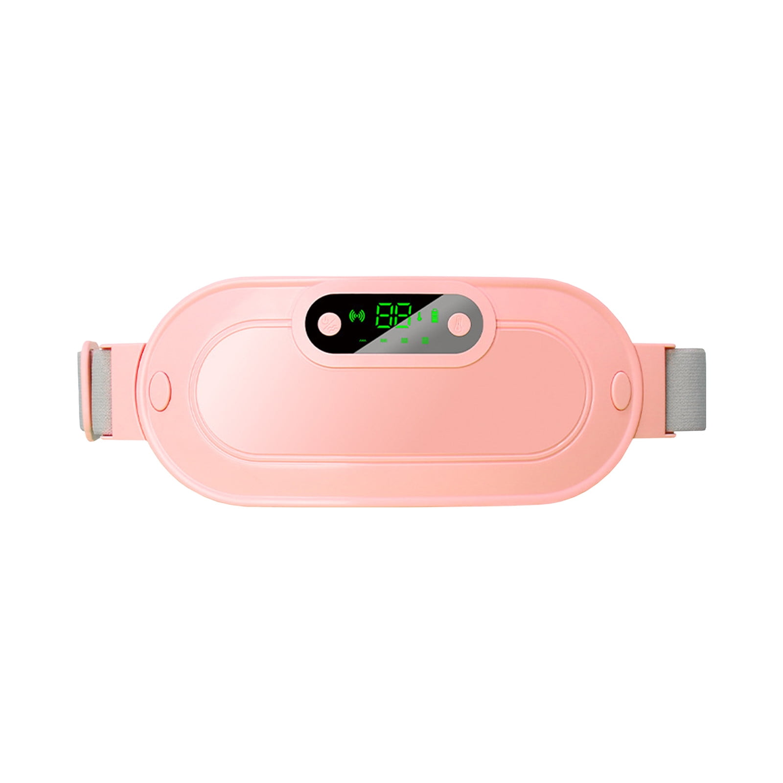 Protable Heating Pad for Cramps, 4 Massage Modes & 3 Heat Levels, Work Continuously for Up to 90 Minutes a Charge, Comfortable and Elastic, Pain Relief Warm Gifts for Women Girls(Pink)