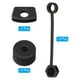 thumbnail image 3 of Accesorios de tapón de silicona antiderrame Uxcell para taza con popote 2.0 de 40oz/30oz, negro, set de 6, 3 of 6
