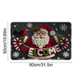 thumbnail image 4 of Bowayaoa Christmas Non-Slip Floor Mat, Festive Doormat for Entryway, Soft Bathroom Rug, Holiday Home Decor for Living Room Kitchen Washable Indoor Outdoor Rug, 4 of 10