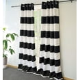 thumbnail image 3 of DriftAway Mia Stripe Room Darkening Grommet Unlined Window Curtains 2 Panels 84"L x 50"W, 3 of 5