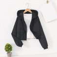 thumbnail image 4 of zuwimk Girls Athletic Zip-Up Jacket Long Sleeve Lightweight Riding Jacket with Pockets(8-9 Years,Black), 4 of 6