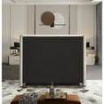 thumbnail image 5 of Meridian Furniture Aiden Queen Bed - Cream Velvet, Contemporary, 5 of 8