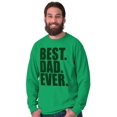 thumbnail image 6 of Cool Father's Day Best Dad Ever Men's Long Sleeve Tee T Shirt Brisco Brands S, 6 of 7