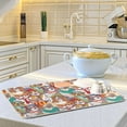 thumbnail image 5 of FREEAMG Dish Drying Mat Dog Hipster Coffee Maker Mat Bar Protector Spring Summer Housewarming Gift 16"× 18", Microfiber Multi-Purpose Counter Rack Sink Drainer Pad, 5 of 6