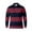 Red, variant on Polo T Shirts for Men Striped Casual Button Down Collared Long Sleeve Tops Fall Loose Fit Comfy Breathable Mens Shirts