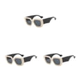 thumbnail image 2 of tamizeot Reader Glasses Large Frame Reading Eyewear Lens Square Design Transparent Computer Sweet Gift Type 1 3Set, 2 of 6