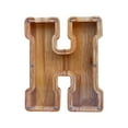 thumbnail image 2 of Qonioi Wooden Letter Savings Bank, Transparent Glass Coin Bank with English Alphabet, Money Box, Piggy Bank, 2 of 6