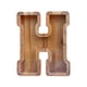 thumbnail image 2 of Lata de ahorros de madera con letras en inglés, lata de ahorros de vidrio transparente, alcancía, 2 of 6