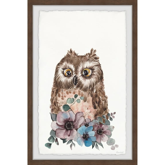 Marmont Hill Cutie Owl Framed Painting Print