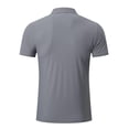 thumbnail image 4 of Zoeecloth Men's T Shirts Lapel Tops Quick-drying Short Sleeve Shirts Tee Tops Casual lapel Active Sports Male Baseball T Shirts XS-4XL, 4 of 10