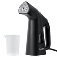 thumbnail image 1 of Vaporizador portátil True & Tidy® para ropa, quita arrugas, apagado automático, 800 vatios de vapor, placa de acero inoxidable, color negro., 1 of 5