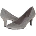 thumbnail image 3 of LifeStride Womens PARIGI Closed Toe Classic Pumps, Pewter Shiny, Size 8.5, 3 of 5