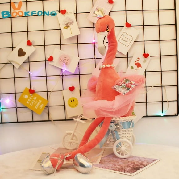 30cm Electric Flamingo plush toy singing and dancing wild bird flamingo stuffed animal figurine fun puzzle for children LJ201126