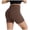 A11-Brown, variant on Biker Shorts Women Tummy Control Workout Shorts with Pockets High Waisted Compression Gym Running Yoga Shorts Women Light Blue M