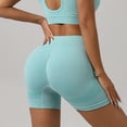 thumbnail image 2 of xfsWaSs High Waisted Workout Leggings Shorts for Women Fashion Casual Seamless Yoga Shorts Soft Stretchy Fitness Sports Shorts Active Bottoms, 2 of 3