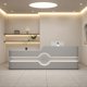 thumbnail image 3 of Front Bar Counter Reception Desk Podium Cashier Hospital Study Reception Desks Beauty Salon Modern Bureau Meuble Bar Furniture My Lux Decor Round, 3 of 14