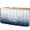 Navy Blue, Indigo, White, variant on Mist Ocean Small Cabinet Curtains 11"W x 13"L, Coastal Indigo Gray Ombre Sea Waves Minimalist Sink Skirt Dust-Proof Short Curtain for Bathroom Vanity Storage Cubby Desk, Self Adhesive Privacy Drapes