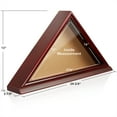 Reminded Memorial Veteran American Flag Display Case, Solid Wood Cherry ...
