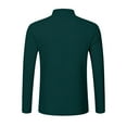 thumbnail image 5 of ZCFZJW Men's Long Sleeve Waffle Henley T-Shirts Fall Casual Quarter Button up V Neck Pullover Sweatshirts Lightweight Comfy Athletic T-Shirts with Pockets Green L, 5 of 10