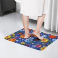 thumbnail image 4 of Pioneer Flower Floral Print Flannel Non Slip Door Rugs,Washable Door Mats Indoor,Decorative Door Mats,Dirt-Resistant and Absorbent Doormat for Entrance,Bedroom,Kitchen,Bathroom,23.5"x16", 4 of 5