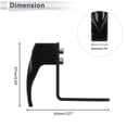 thumbnail image 4 of Gancho colgante para motocicleta Cuadrado Soporte para casco de motocicleta Equipaje Soporte para bicicletas Negro 83mm de longitud, 4 of 7