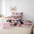 thumbnail image 6 of Castle Fairy Chic Floral Flowers Bedding Comforter Set 7 Pieces for Female Men Women,Exotic Style Full Bedding Set Lightweight,Vintage Retro Luxury Fitted Sheet Flat Sheet,Lightweight Room Decor, 6 of 8