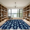 thumbnail image 2 of ODIKA 8'x10' Machine Washable Non-Slip Area Rug, Graphic Navy Blue High Traffic Rug, Blue, 1051367, 2 of 7