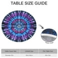 thumbnail image 6 of Colorful Tie Dye Pattern Round Fitted Tablecloth with Elastic Edge,Dining Table Cover Waterproof,Outdoor Round Tablecloth for Camping,Dining,Indoor and Outdoor, 6 of 7