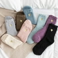 thumbnail image 4 of Calcetines de suelo para el hogar Calcetines para dormir calcetines de medio tubo de terciopelo Zhivalor CPB-US-XD1243-3, 4 of 5